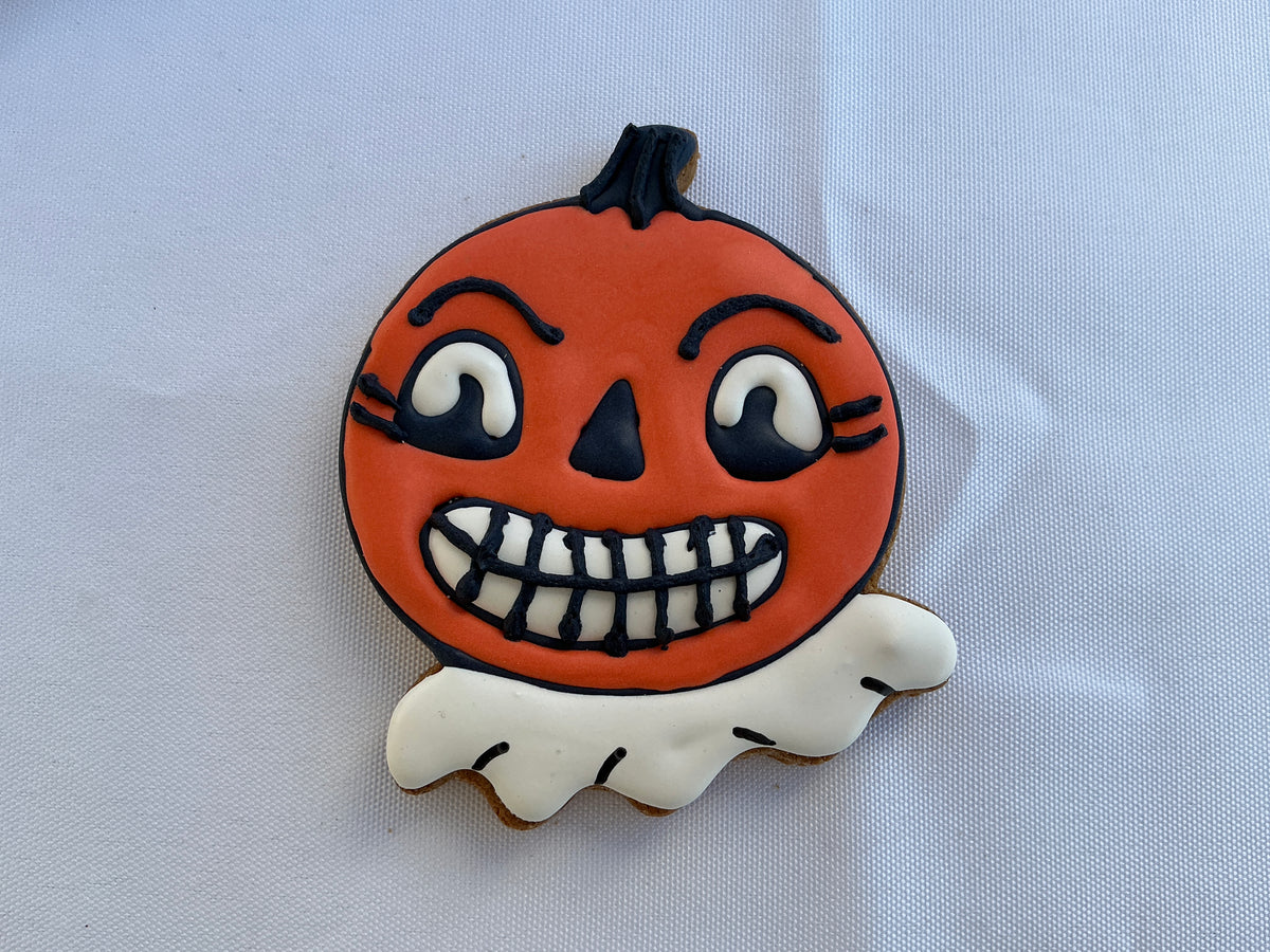 Vintage Pumpkin Dog Cookie
