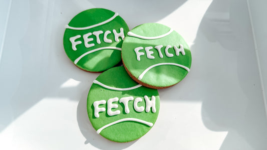 Fetch Ball Dog Cookies