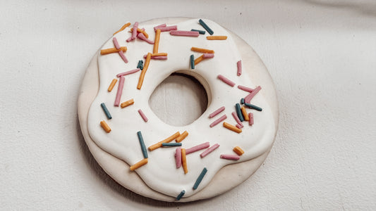 Sprinkle Donut Dog Cookies