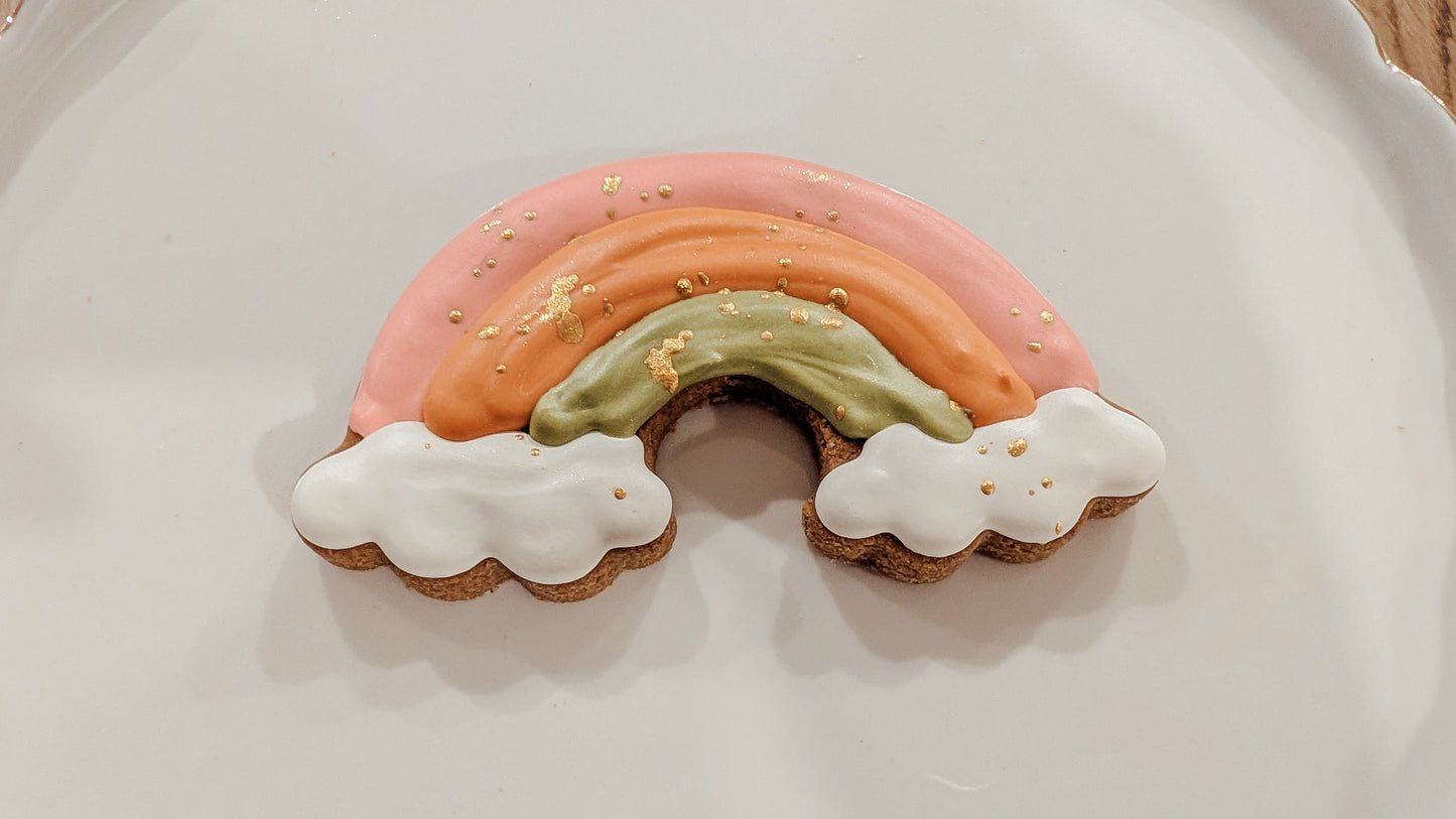 Rainbow Dog Cookies
